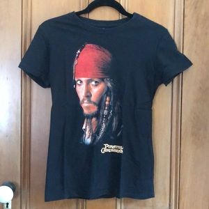 Johnny Depp Jack Sparrow Pirates of the Caribbean Disney T-Shirt